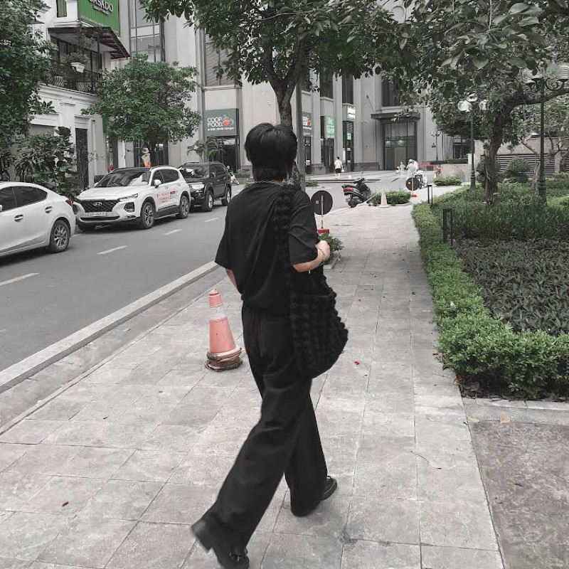 Áo thun tay lỡ form rộng kẻ sọc vai - phông nam nữ cotton oversize Jiang Store