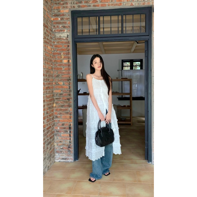 TKLIHN ROSE TOP Áo hai dây dáng dài phong cách ROSES BLACKPINK 2023 HOT TREND sang chảnh