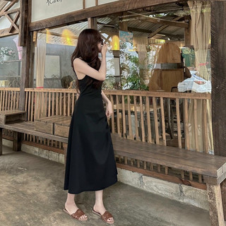 Đầm đen dáng dài - Chitchitstore