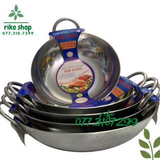 Chảo nhôm kim sang cao cấp 20cm, 22cm, 24cm, 26cm, 28cm, 30cm 32cm 34cm, 36cm