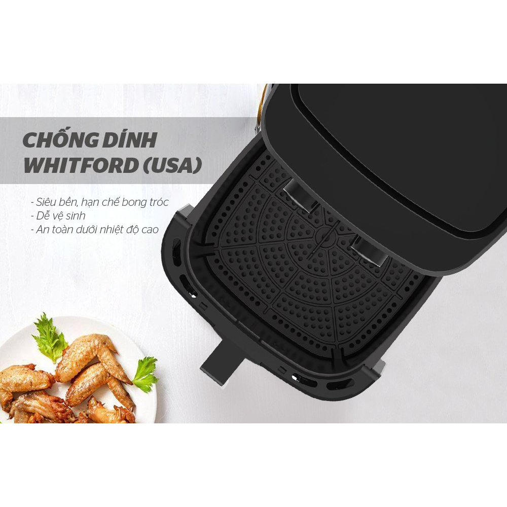 NỒI CHIÊN KHÔNG DẦU 9L SUNHOUSE SHD4035