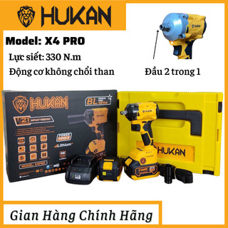 Máy siết bulong pin 21v hukan x4 pro lực siết 330nm - siết bulong hukan hk - x4pro