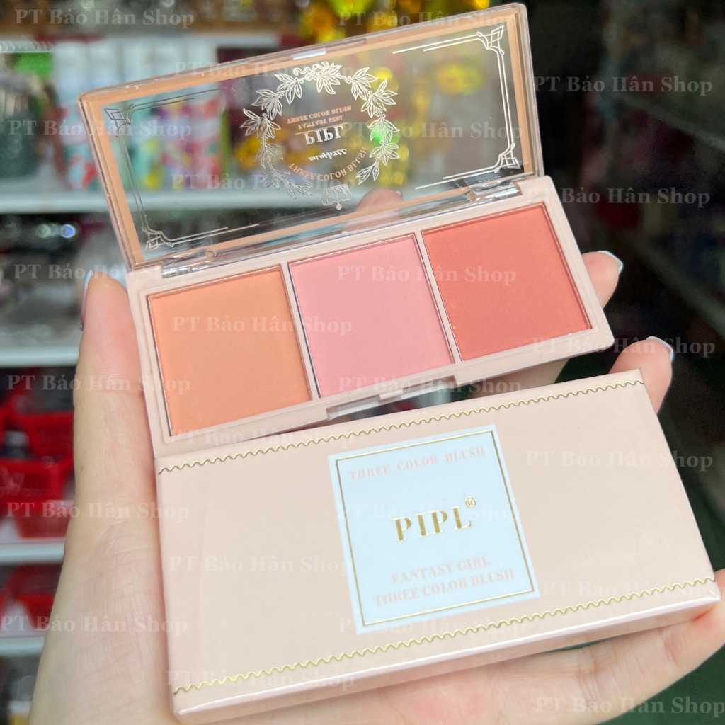 Phấn má hồng 3 ô PIPL 01