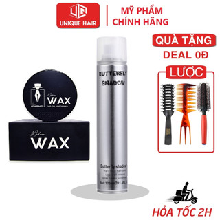 Combo Sáp Vuốt Tóc Signed Contract Modern Wax 100gr + Gôm Butterfly 320ml + Tặng lược Chaobao