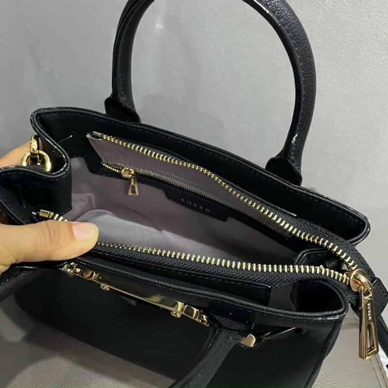 -Túi xách tay công sở  Suzen hand bag--tone đen classic sang trọng