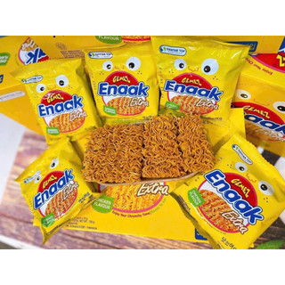 Mì tôm trẻ em Enaak vị gà hộp 24 gói ăn là nghiền