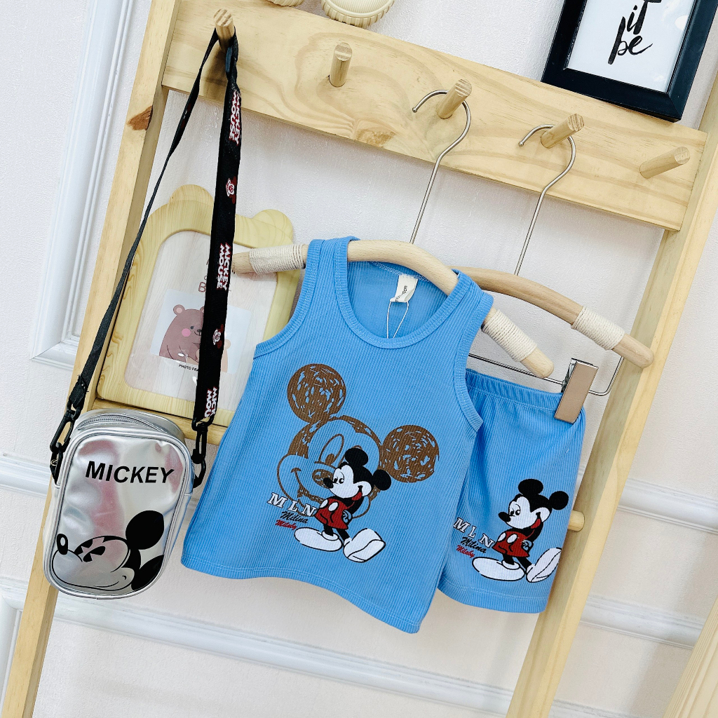 Bộ ba lỗ bé trai , bộ ba lỗ bé gái chất len tăm từ sơ sinh đến 14kg - JKIDS