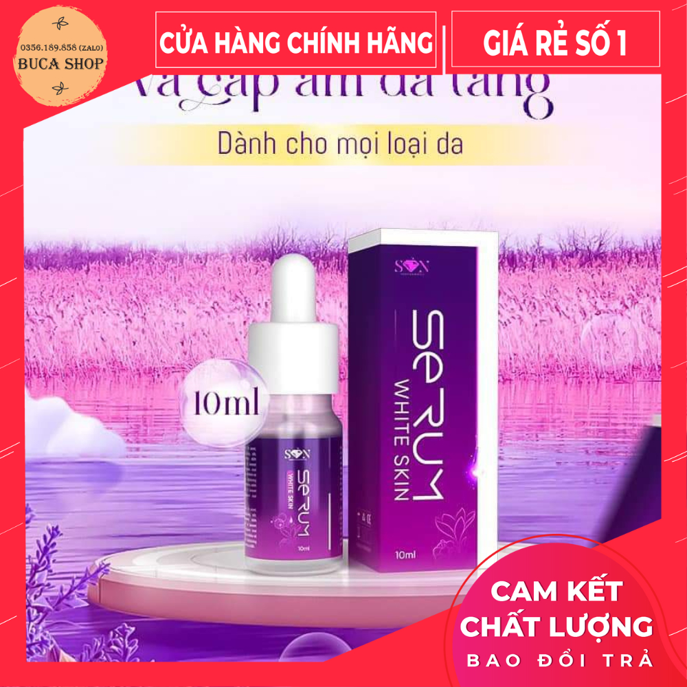 Serum dưỡng trắng cấp ẩm đa tầng nguyễn tiên white skinc10ml cô tiên miền tây