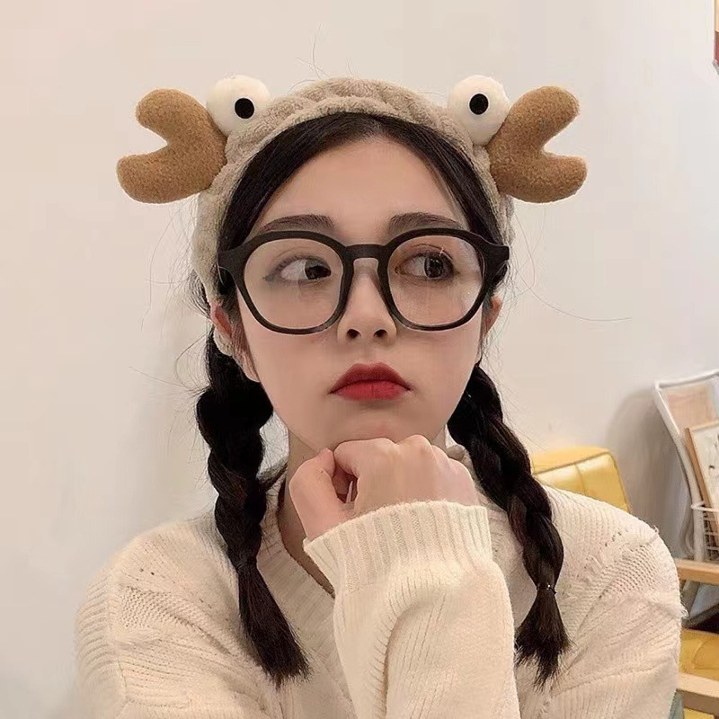 Băng đô thun rửa mặt vải nhung mềm dễ thương