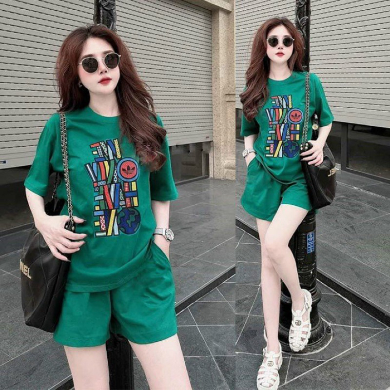 BỘ SHORT THUN COTTON HOẠ TIẾT IN ĐỦ SIZE 43-70 kg