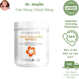 Bột collagen thủy phân CodeAge Multi Collagen Peptides 567g trẻ hóa da, chống lão hóa