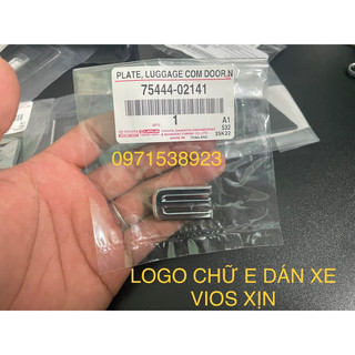 Logo chữ e dán xe toyota vios 2007-2014 xịn 75444-02141