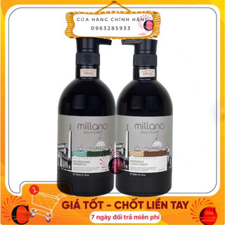 Cặp dầu gội xả siêu mượt Millano 800ml