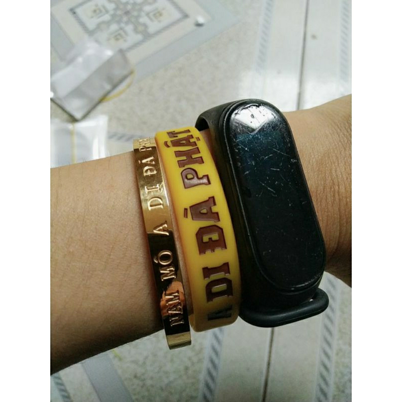 Vòng đeo tay NAM MÔ A DI ĐÀ PHẬT ib chọn size