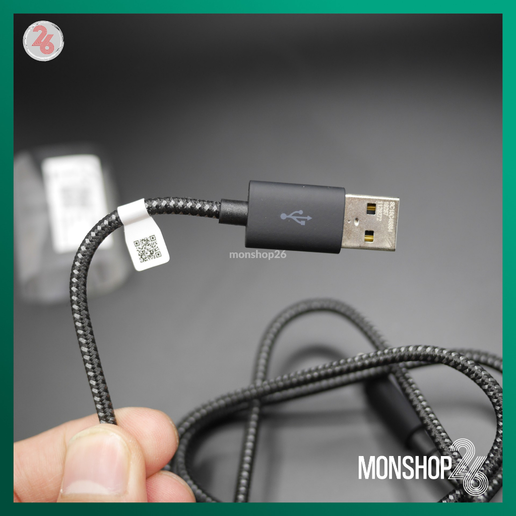 🔌 Cáp sạc USB A sang USB C  Motorola bọc dù dài 1M - Chính hãng 🔌