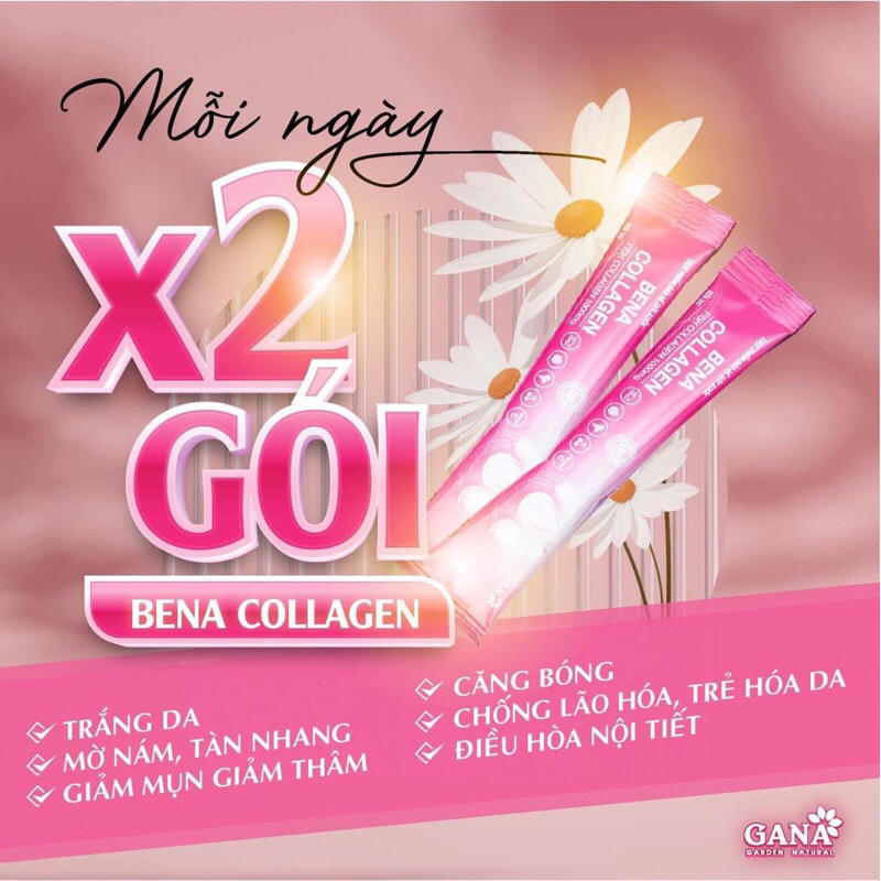 Hộp 15gói Bena collagen  - giúp chống lại quá trình lão hoá, giá da trắng- căng bóng