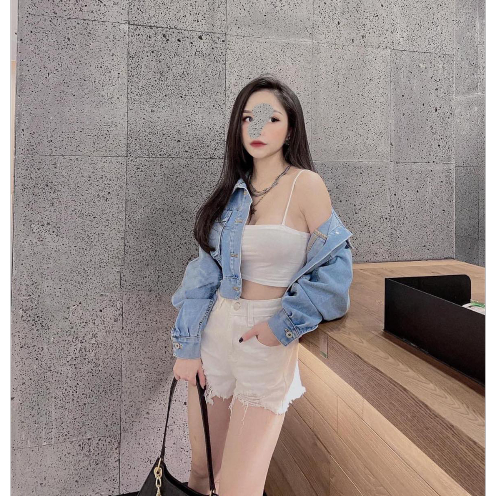 [SONL01] QUẦN SHORT ĐÙI JEAN NỮ LỬNG CAO LAI TUA RÁCH LAI TAM GIÁC MÀU TRẮNG CỰC MÁT MẺ SIÊU CÁ TÍNH ĐỈNH CAO NITI