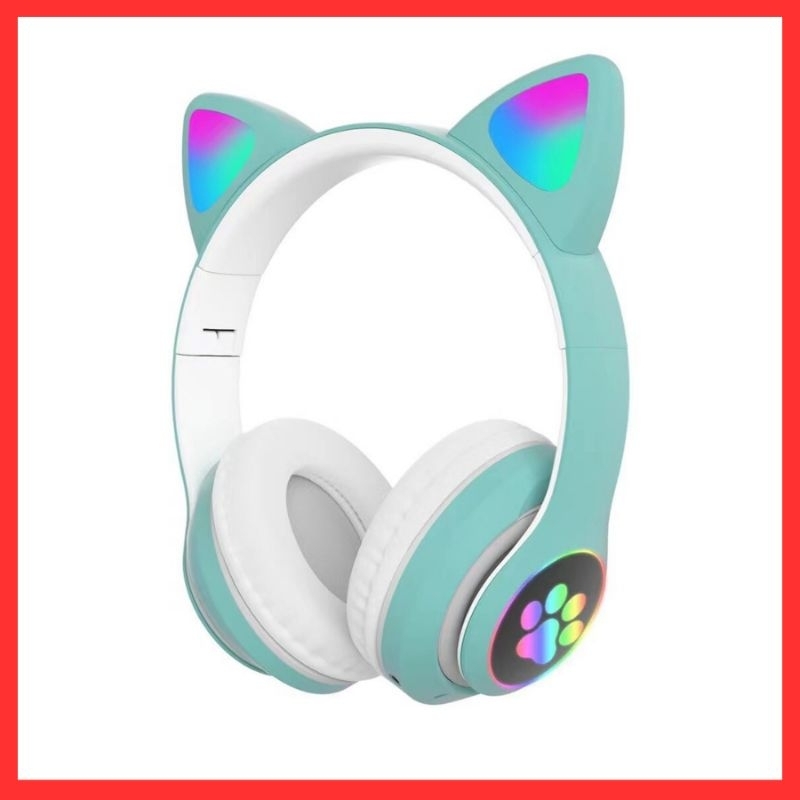 TAI NGHE CHỤP TAI BLUETOOTH KHÔNG DÂY CHƠI GAME TAI MÈO