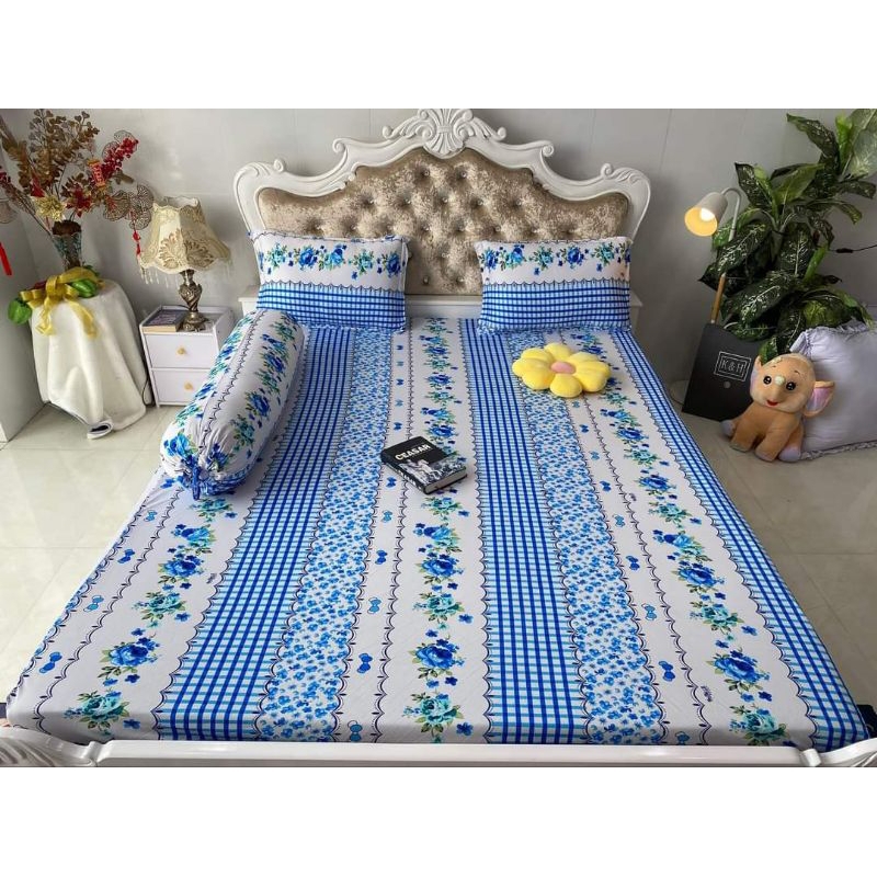 DRAP THUN HÀN QUỐC HOA PHỐI SỌC BAO ĐẸP BAO MÁT(6 MÀU)