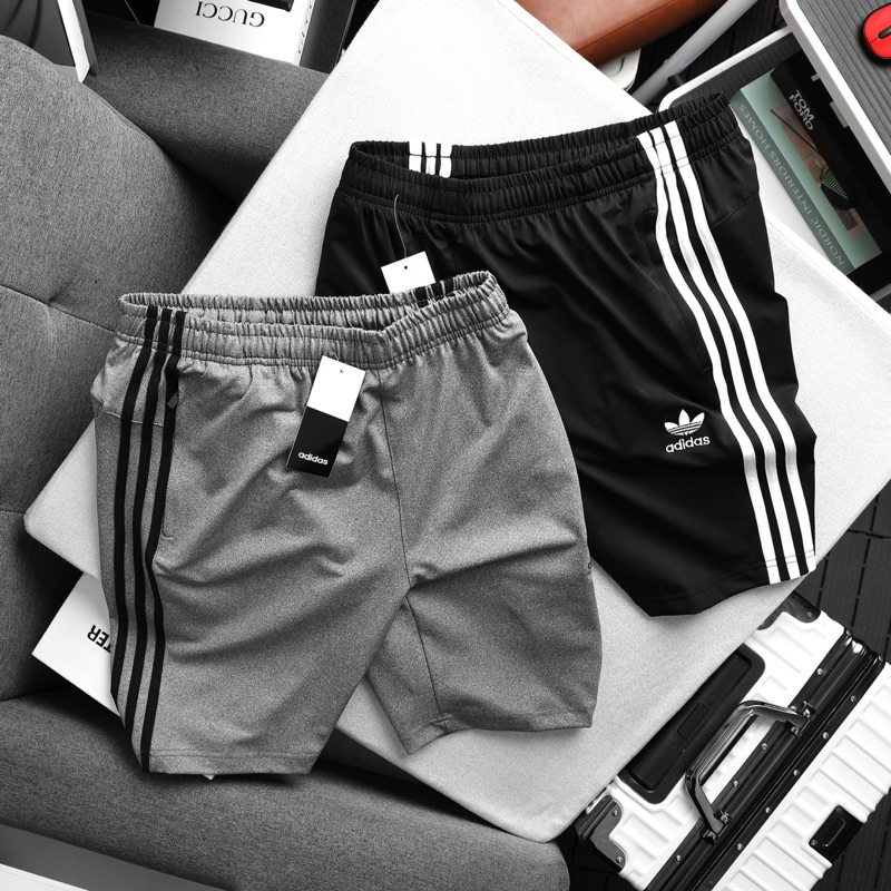 Quần short Poly 2 Da cao cấp thể thao adidas VNXK cao cấp