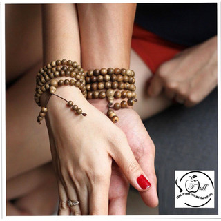vòng trầm hương 108 hạt tốc vườn