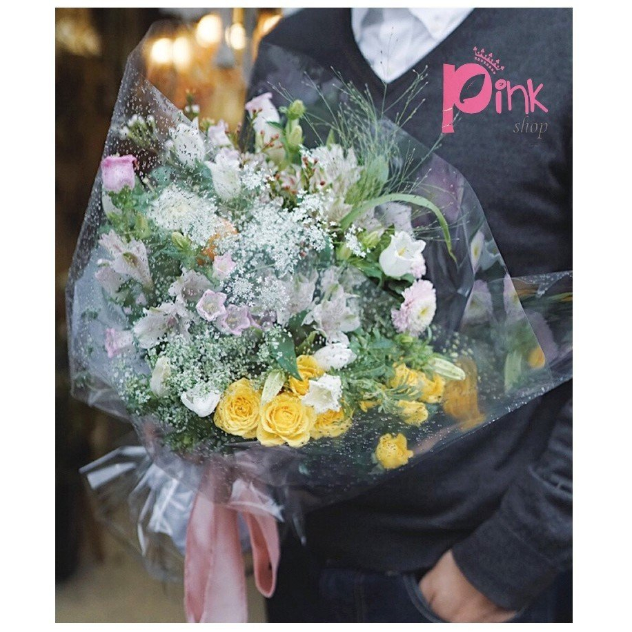 📿🎁 Combo 50 Tờ Giấy Bóng Kính Trong Suốt Gói Hoa  - PK2011🎉💫