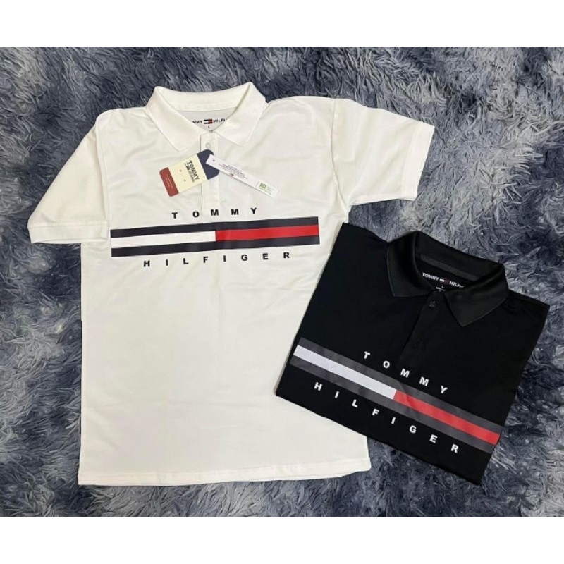 Áo polo nam Tommy tay ngắn thanh lịch, áo thun nam nữ cổ trụ cotton thoáng mát