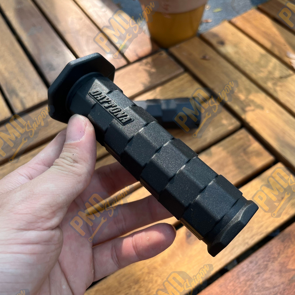 Bao tay, tay nắm xe máy, moto kiểu Daytona màu đen kiểu vuông