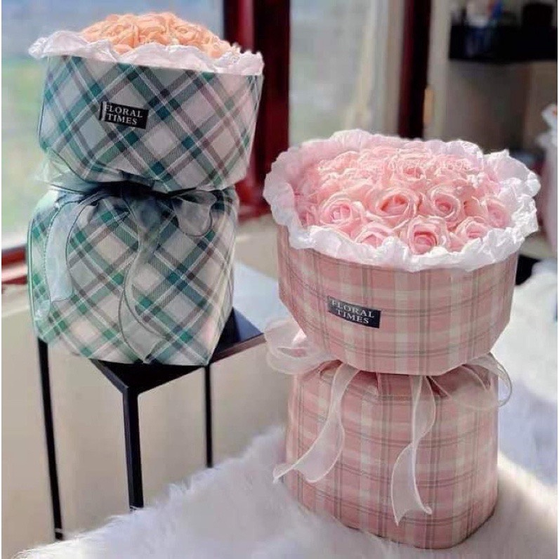 Sỉ 10 Cốt Bìa Giấy Gói Hoa Tươi Hoa Sáp - Phụ kiện hoa Lavender