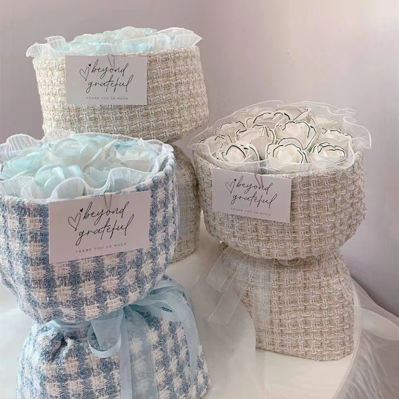 Sỉ 10 Cốt Bìa Giấy Gói Hoa Tươi Hoa Sáp - Phụ kiện hoa Lavender