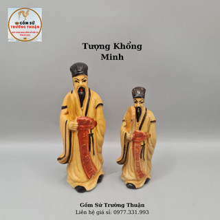 Ông khổng minh đứng trang trí hồ cá, bể cá-hòn non bộ