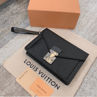 Ví nam cầm tay LV Thames, clutch nam cầm tay,chất liệu da bò nguyên tấm, kích thước 25cm, full box nguyên seal