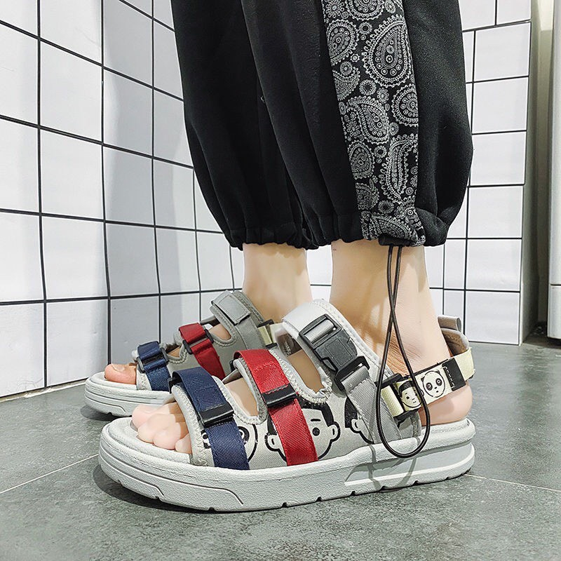 Dép sandal quai hậu nam 3 quai phối màu tinh tế đế êm chân phong cách trẻ trung mới lạ