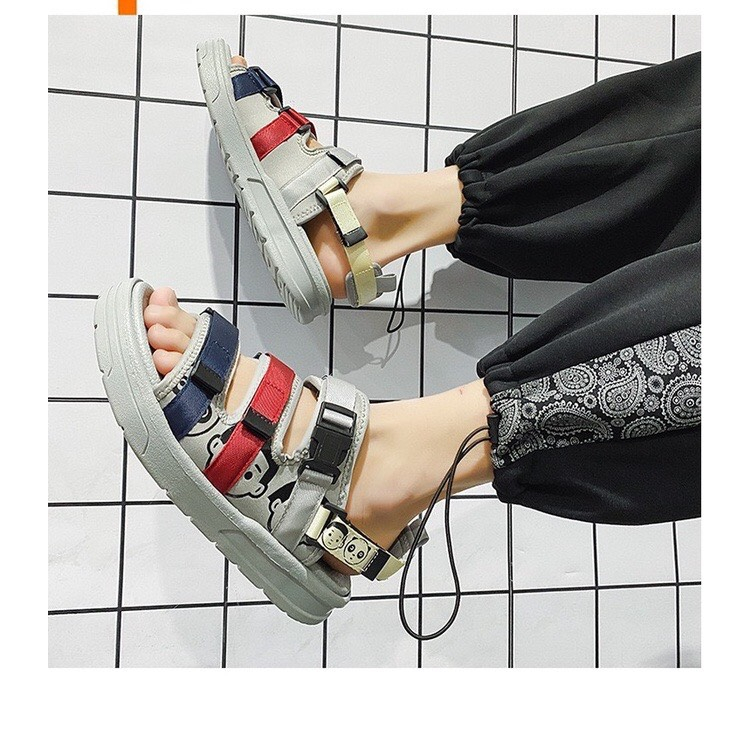 Dép sandal quai hậu nam 3 quai phối màu tinh tế đế êm chân phong cách trẻ trung mới lạ