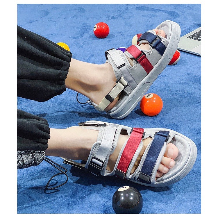 Dép sandal quai hậu nam 3 quai phối màu tinh tế đế êm chân phong cách trẻ trung mới lạ