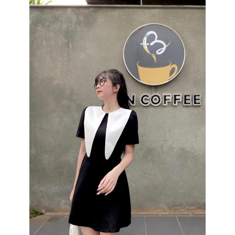 Đầm Cổ Bèo Nhọn (ẢNH THẬT)
