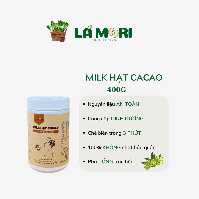 Combo 2 Hộp Milk Hạt Khô Sữa Hạt Cho Bé Thuần Thực Vật Lamori Dành Cho Trẻ Dị Ứng Đạm Bò