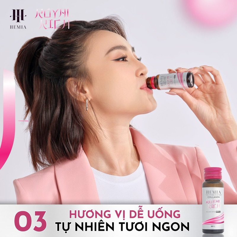 10 Lọ - Collagen hemia da căng bóng, trẻ hoá làn da