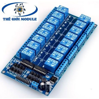 Mạch 16 relay opto cách ly 12vdc
