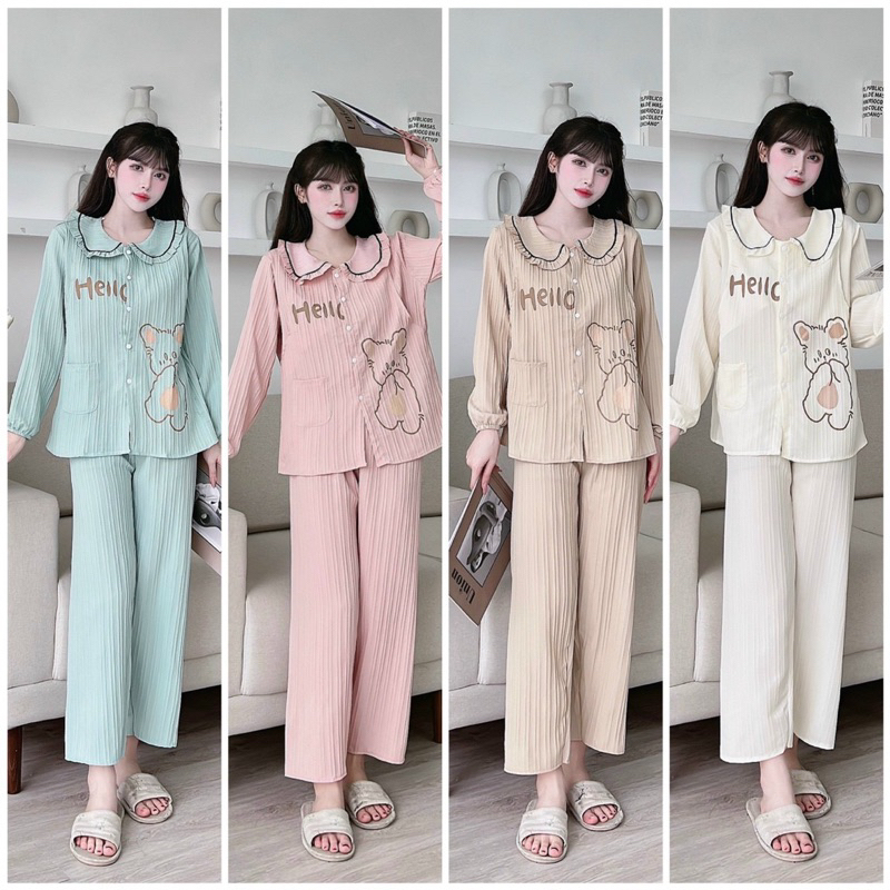 Bộ Bầu Và Sau Sinh Chất Đũi Gân Có Khoá Kéo Mã HH61