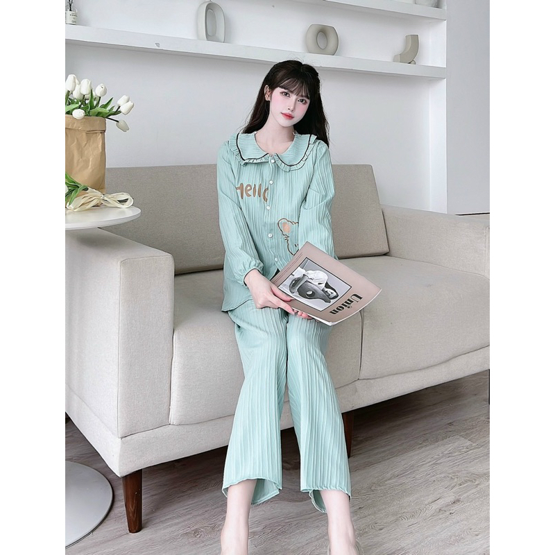 Bộ Bầu Và Sau Sinh Chất Đũi Gân Có Khoá Kéo Mã HH61