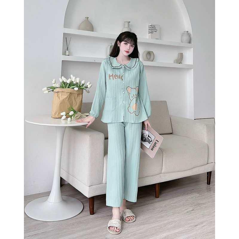 Bộ Bầu Và Sau Sinh Chất Đũi Gân Có Khoá Kéo Mã HH61