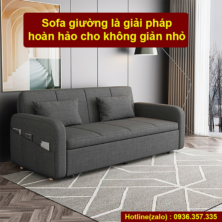 Sofa Giường Thông Minh Kiêm Ghế Sofa Khung Sơn Tĩnh Điện Đa Năng Có Ngăn Chứa Đồ - Bảo Hành 3 Năm | BigBuy360 - bigbuy360.vn