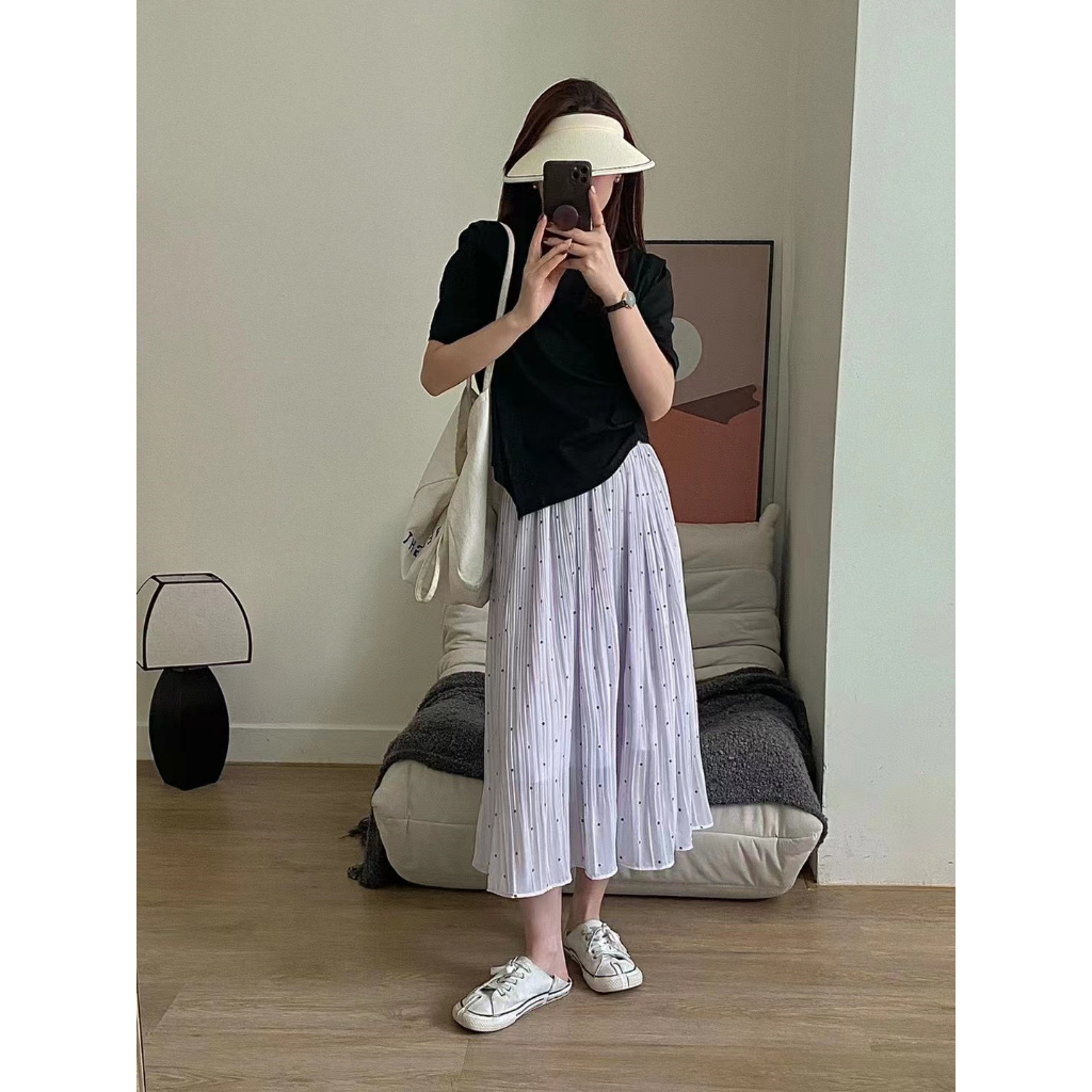 Chân váy voan dài 2 lớp nhẹ nhàng siêu xinh hàng Quảng Châu chuẩn xịn