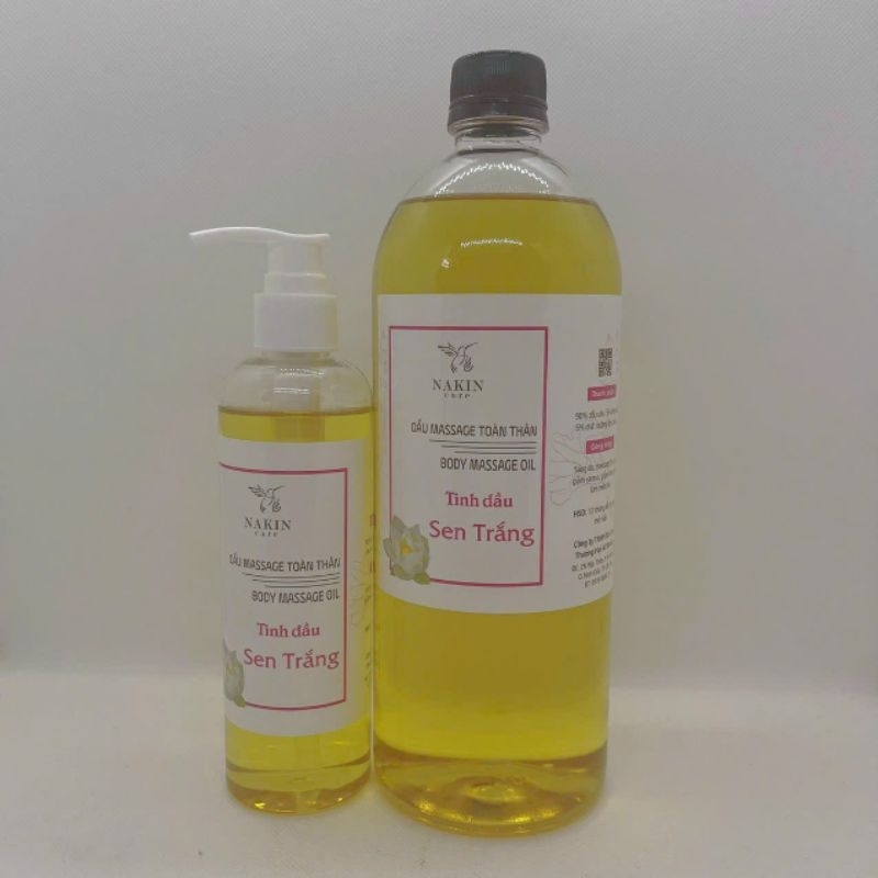 DẦU MASSAGE BODY SEN TRẮNG 1 LÍT