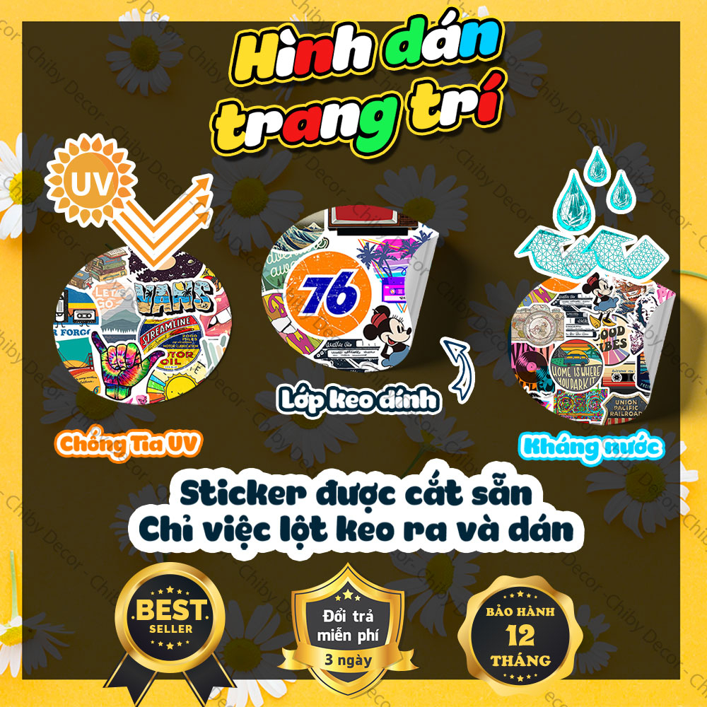 Decal Trang Trí Quán Cà Phê 🌈 Hình Dán Ly Cà Phê Decor Trang Trí Quán Coffee, Cà Phê - Decal Dán Tường Chống Nước