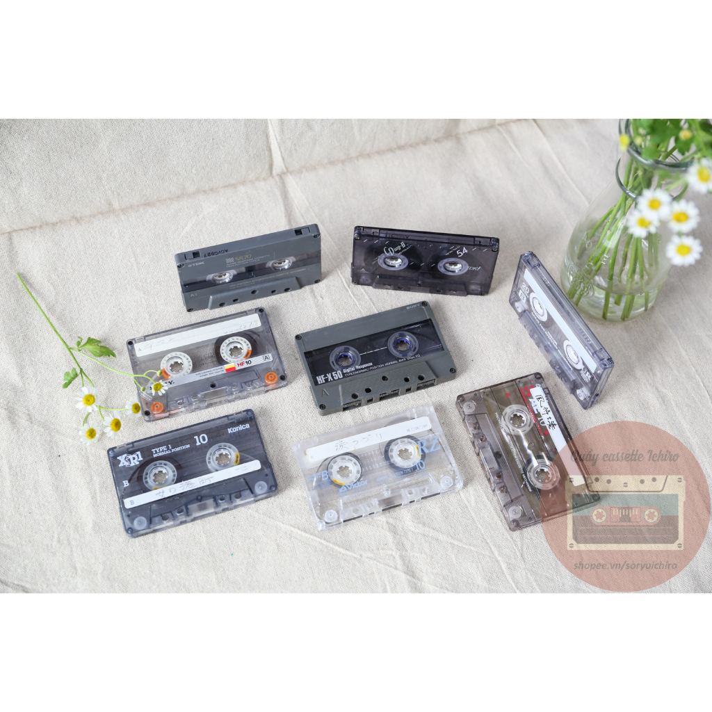 Băng cassette thu nhạc theo yêu cầu, phôi Nhật bãi | Thâu băng cassette