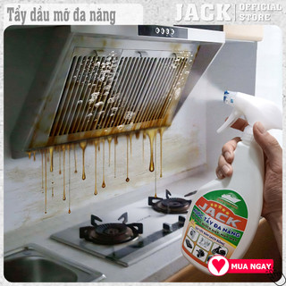 Tẩy Dầu Mỡ, Tẩy Cặn Canxi, Tẩy Vết Bẩn Nhà Bếp Đa Năng JACK 650ml Làm Sạch Hiệu Quả Nhanh Chóng