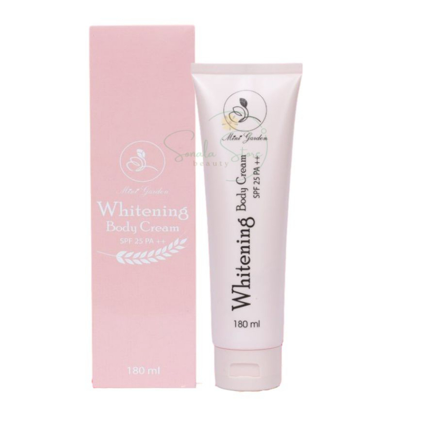 Kem dưỡng trắng da chống nắng body men bia Whitening Body Cream MINIGARDEN SPF 25 PA ++ 180ml