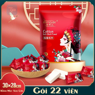 COMBO 2 GÓI KHĂN NÉN CAO CẤP MINAIER [28*30cm] - Khăn Giấy Nén Du Lịch Chất Lượng Cao